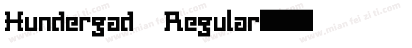 Hundergad Regular字体转换